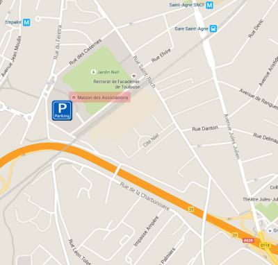 Plan d'accès à la salle